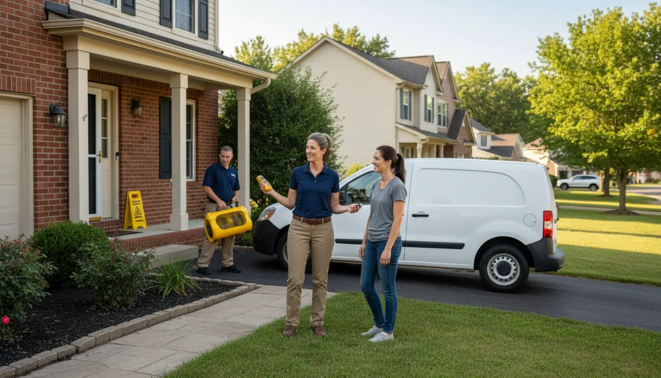 Residential water damage restoration in Rochester, MA